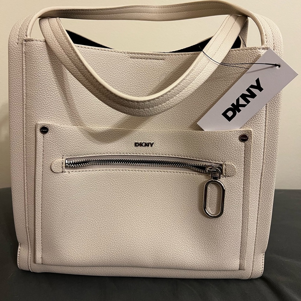 Brand New White DKNY Hobo Bag
